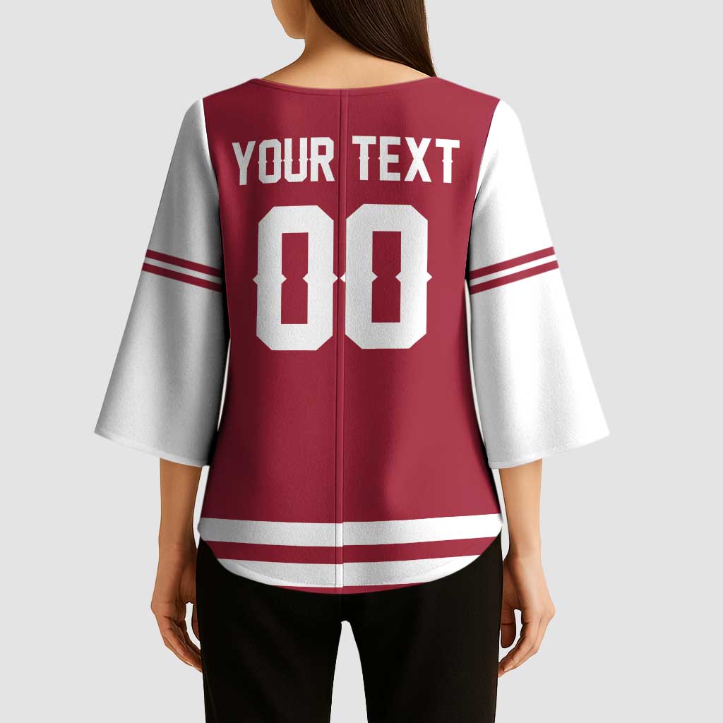 Custom Hockey 2026 Latvia Kimono Sleeve Blouse Latvians Go Champions