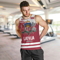 Custom Hockey 2026 Latvia Men Tank Top Latvians Go Champions