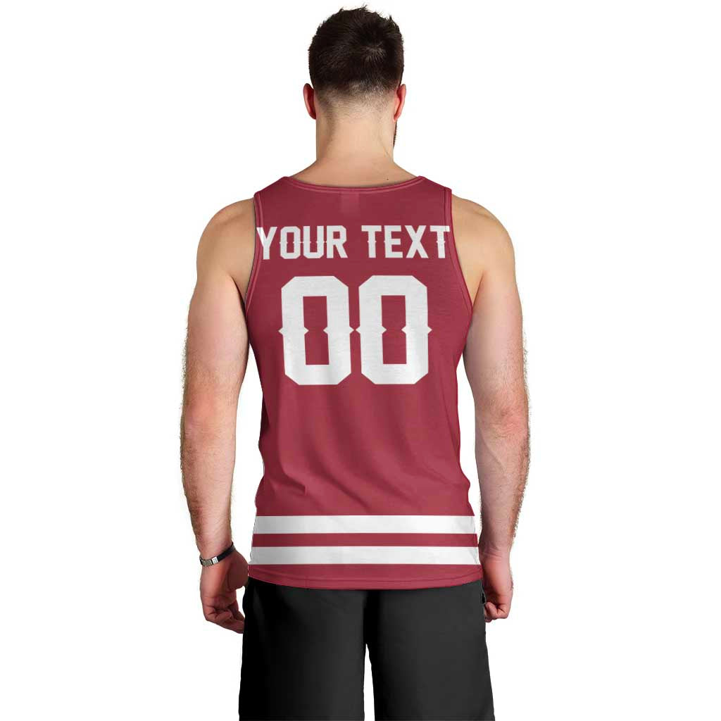 Custom Hockey 2026 Latvia Men Tank Top Latvians Go Champions
