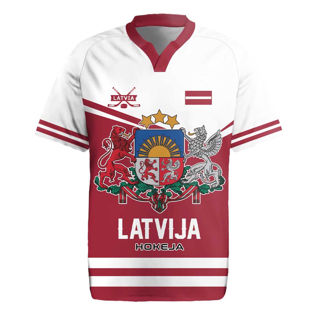 Custom Hockey 2026 Latvia Rugby Jersey Latvians Go Champions