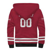 Custom Hockey 2026 Latvia Sherpa Hoodie Latvians Go Champions