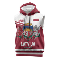 Custom Hockey 2026 Latvia Sleeveless Hoodie Latvians Go Champions