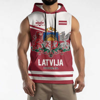 Custom Hockey 2026 Latvia Sleeveless Hoodie Latvians Go Champions