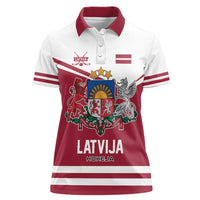 Custom Hockey 2026 Latvia Women Polo Shirt Latvians Go Champions