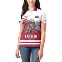 Custom Hockey 2026 Latvia Women Polo Shirt Latvians Go Champions