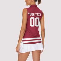 Custom Hockey 2026 Latvia Women Sleeveless Polo Shirt Latvians Go Champions