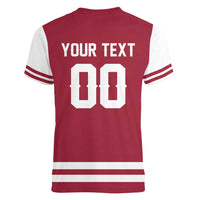 Custom Hockey 2026 Latvia Women V-Neck T-Shirt Latvians Go Champions