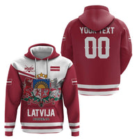 Custom Hockey 2026 Latvia Zip Hoodie Latvians Go Champions