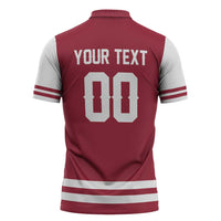Custom Hockey 2026 Latvia Zipper Polo Shirt Latvians Go Champions