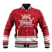 Custom Hockey 2026 Denmark Baseball Jacket Danish Lions Go Champions