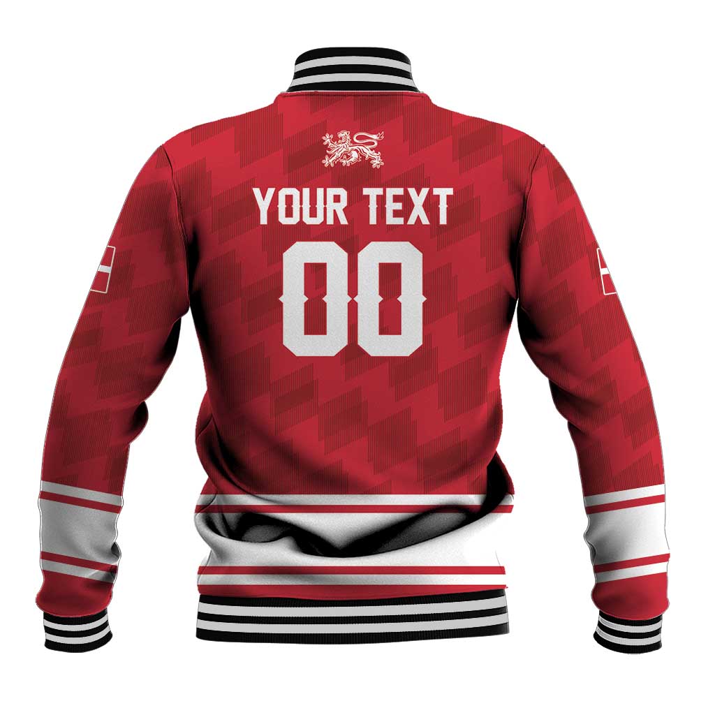 Custom Hockey 2026 Denmark Baseball Jacket Danish Lions Go Champions