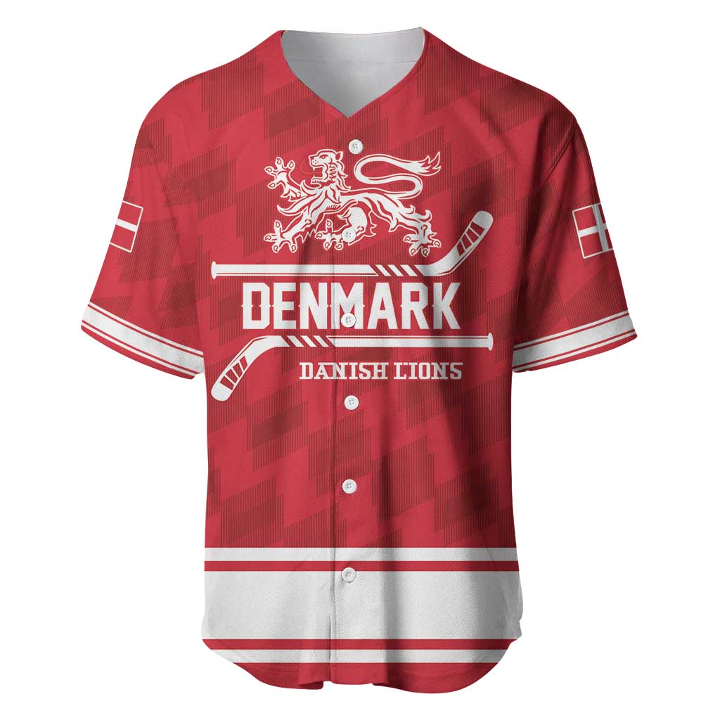 Custom Hockey 2026 Denmark Baseball Jersey Danish Lions Go Champions