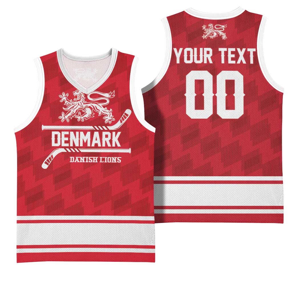 Custom Hockey 2026 Denmark Basketball Jersey Danish Lions Go Champions