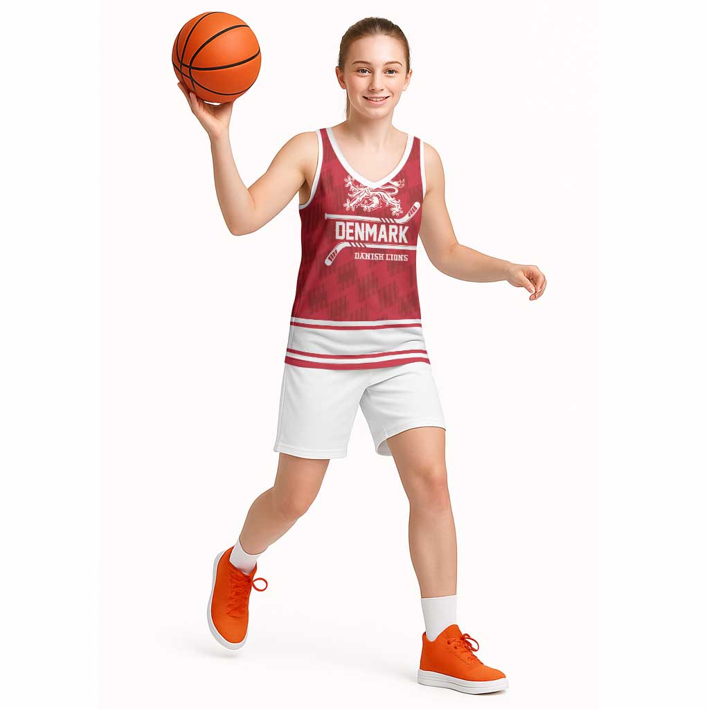 Custom Hockey 2026 Denmark Basketball Jersey Danish Lions Go Champions