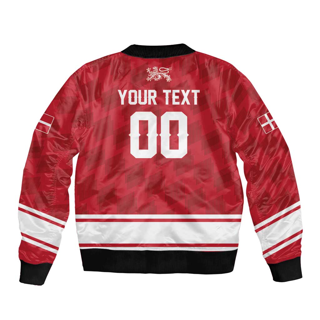 Custom Hockey 2026 Denmark Bomber Jacket Danish Lions Go Champions