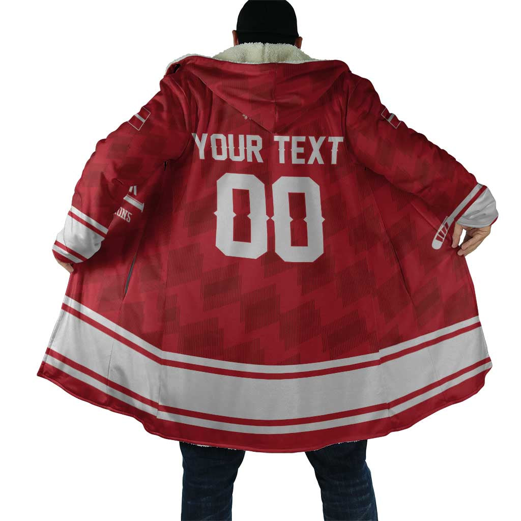 Custom Hockey 2026 Denmark Cloak Danish Lions Go Champions