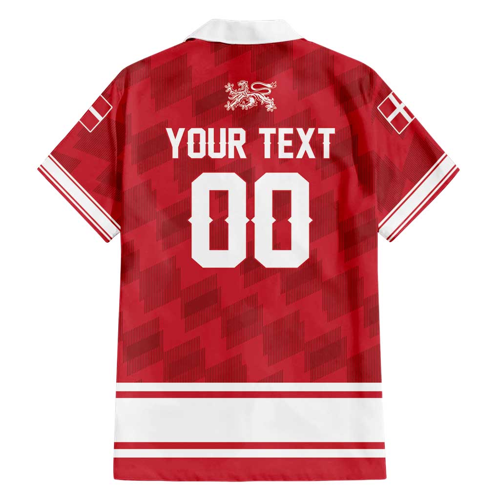 Custom Hockey 2026 Denmark Hawaiian Shirt Danish Lions Go Champions