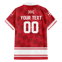 Custom Hockey 2026 Denmark Hawaiian Shirt Danish Lions Go Champions