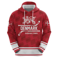 Custom Hockey 2026 Denmark Hoodie Danish Lions Go Champions