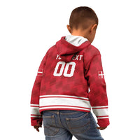 Custom Hockey 2026 Denmark Kid Hoodie Danish Lions Go Champions