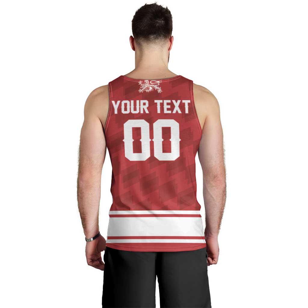 Custom Hockey 2026 Denmark Men Tank Top Danish Lions Go Champions