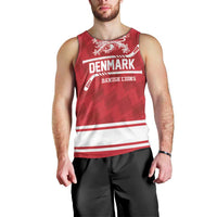 Custom Hockey 2026 Denmark Men Tank Top Danish Lions Go Champions