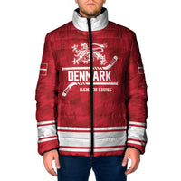 Custom Hockey 2026 Denmark Padded Jacket Danish Lions Go Champions