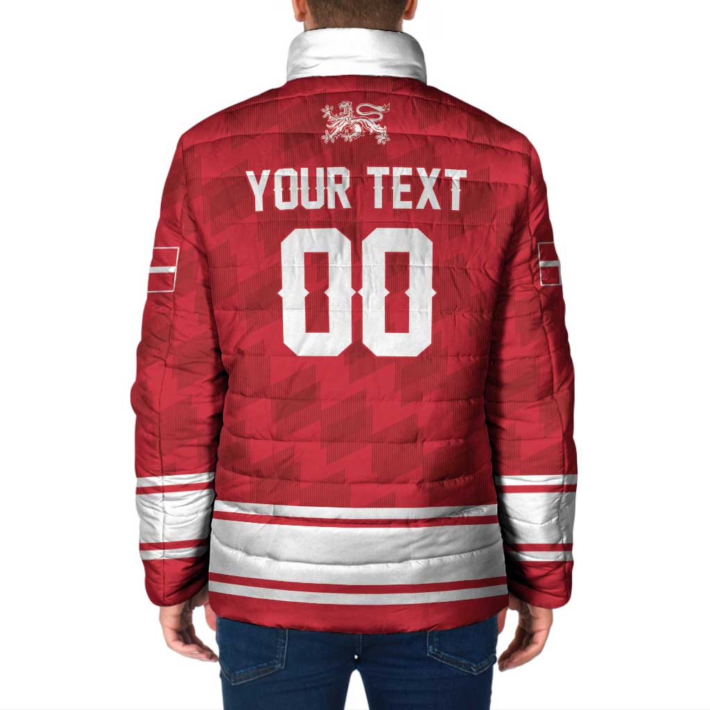 Custom Hockey 2026 Denmark Padded Jacket Danish Lions Go Champions