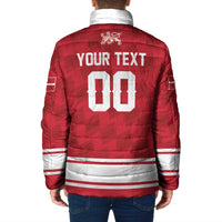 Custom Hockey 2026 Denmark Padded Jacket Danish Lions Go Champions