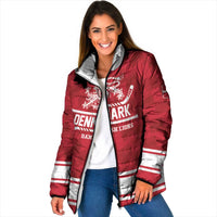Custom Hockey 2026 Denmark Padded Jacket Danish Lions Go Champions