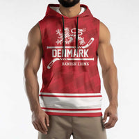 Custom Hockey 2026 Denmark Sleeveless Hoodie Danish Lions Go Champions