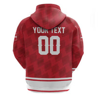 Custom Hockey 2026 Denmark Zip Hoodie Danish Lions Go Champions
