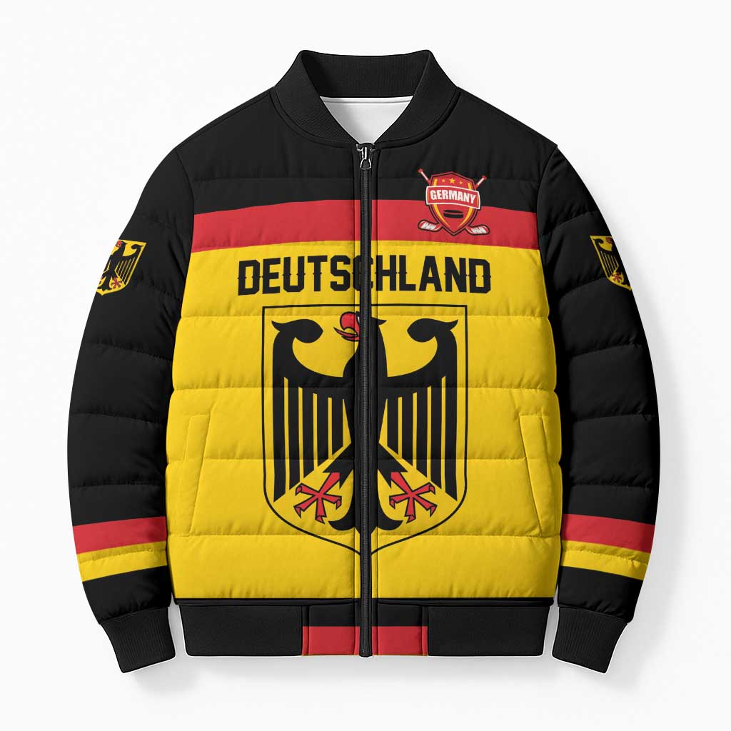 Custom Hockey 2026 Germany Bomber Puffer Jacket Trager der Adler