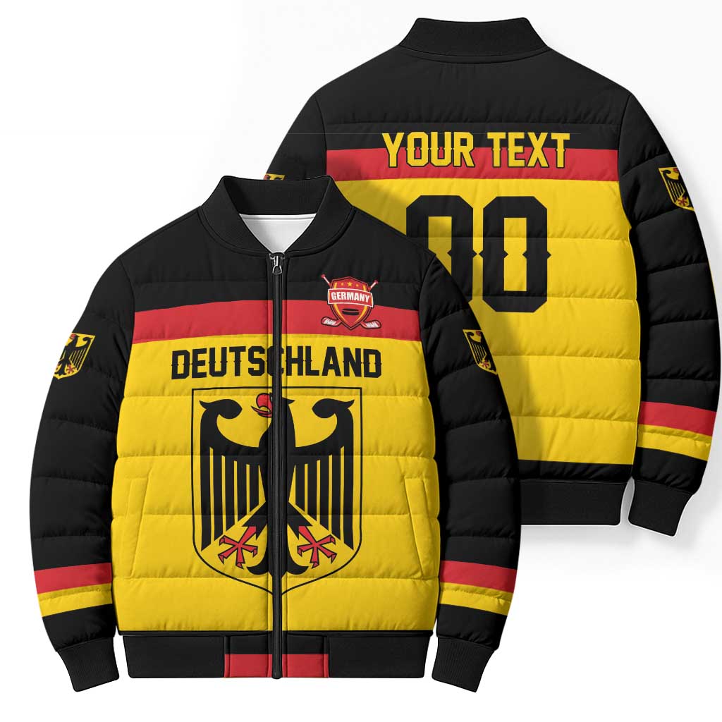 Custom Hockey 2026 Germany Bomber Puffer Jacket Trager der Adler