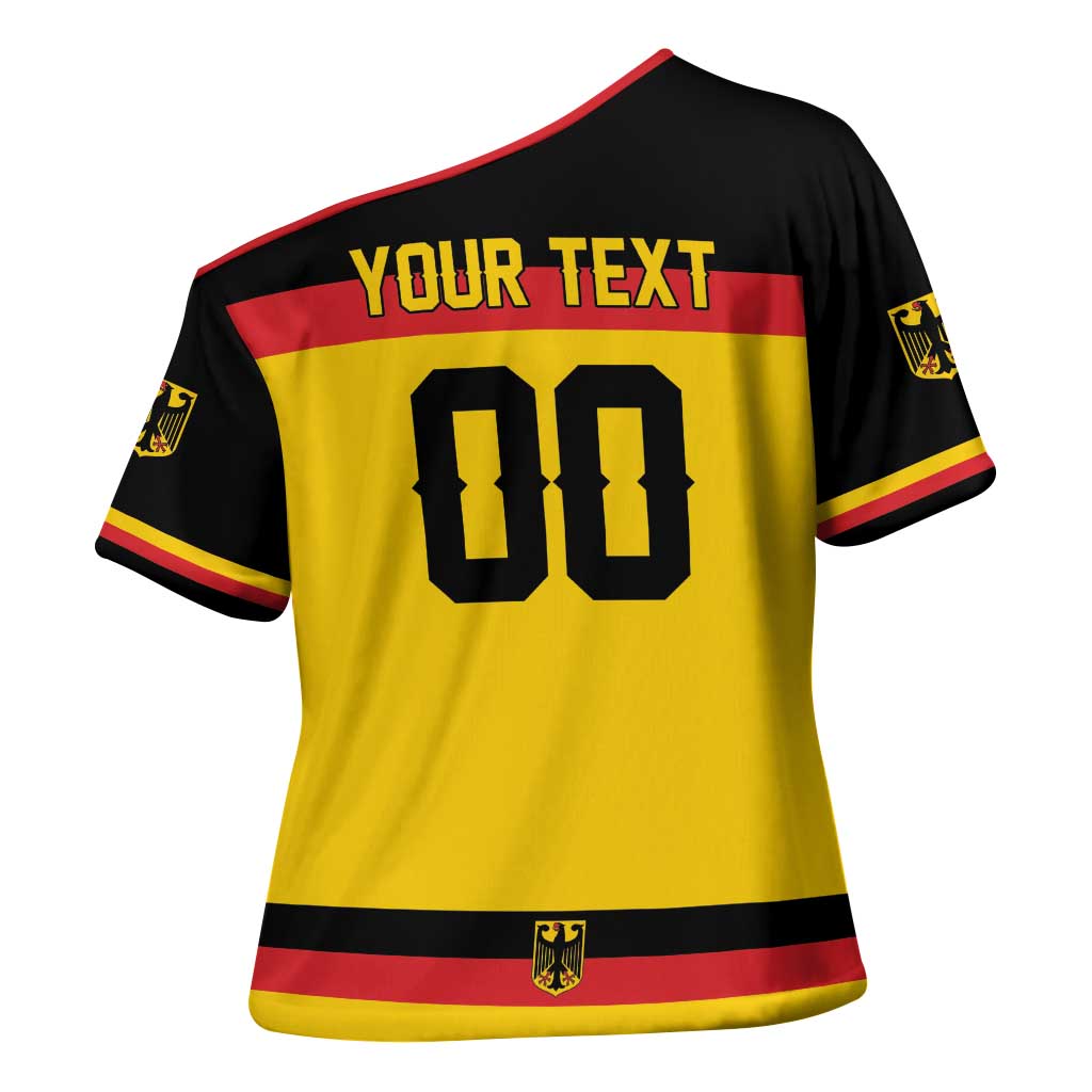 Custom Hockey 2026 Germany Cross Shoulder Shirt Trager der Adler