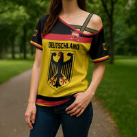 Custom Hockey 2026 Germany Cross Shoulder Shirt Trager der Adler