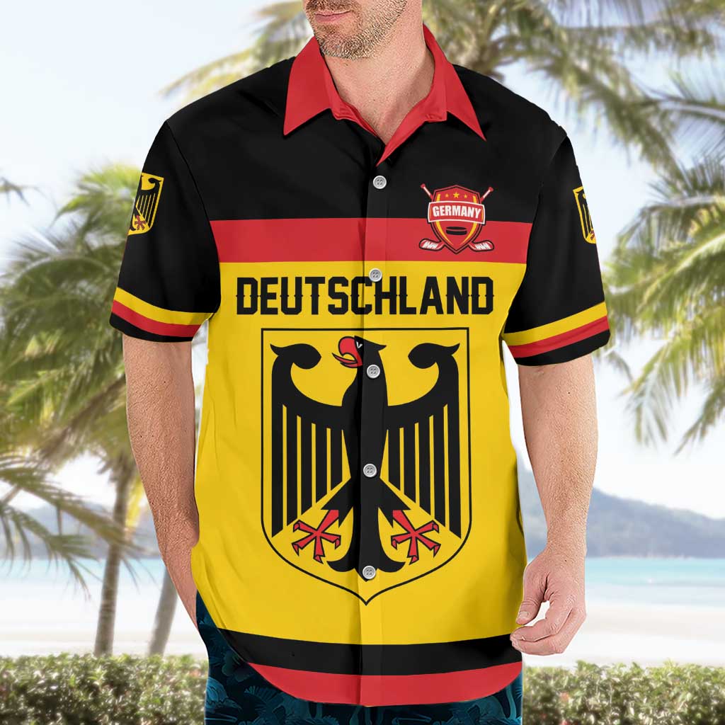 Custom Hockey 2026 Germany Hawaiian Shirt Trager der Adler