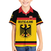 Custom Hockey 2026 Germany Kid Hawaiian Shirt Trager der Adler