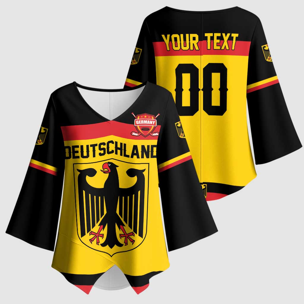 Custom Hockey 2026 Germany Kimono Sleeve Blouse Trager der Adler
