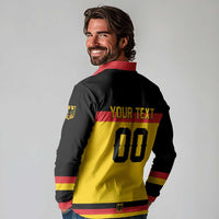 Custom Hockey 2026 Germany Long Sleeve Polo Shirt Trager der Adler