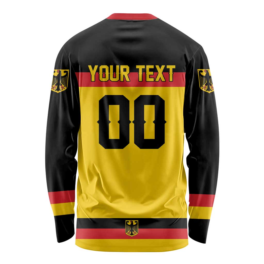 Custom Hockey 2026 Germany Long Sleeve Shirt Trager der Adler
