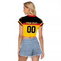 Custom Hockey 2026 Germany Raglan Cropped T Shirt Trager der Adler