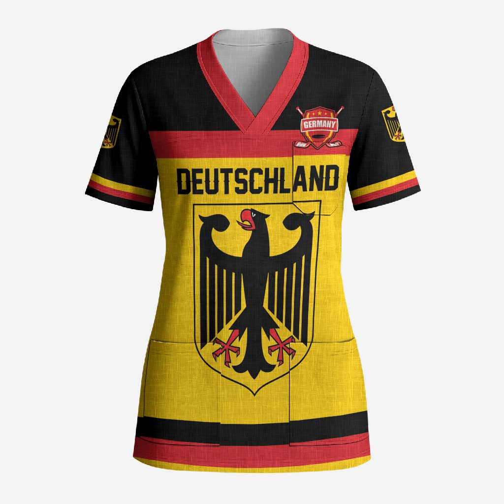 Custom Hockey 2026 Germany Scrub Top Trager der Adler
