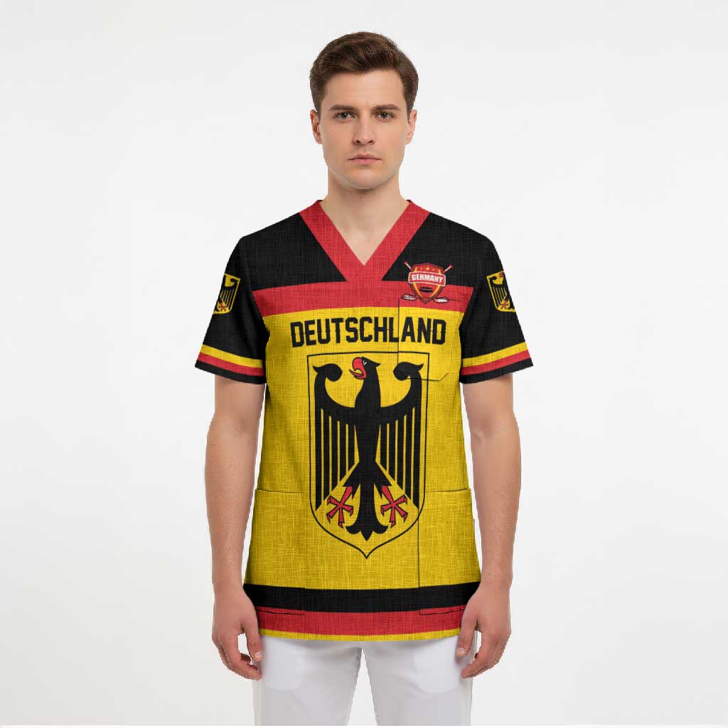 Custom Hockey 2026 Germany Scrub Top Trager der Adler