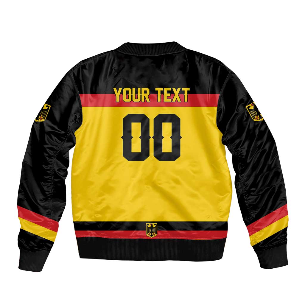 Custom Hockey 2026 Germany Sleeve Zip Bomber Jacket Trager der Adler