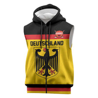 Custom Hockey 2026 Germany Sleeveless Zip Hoodie Trager der Adler