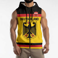 Custom Hockey 2026 Germany Sleeveless Zip Hoodie Trager der Adler