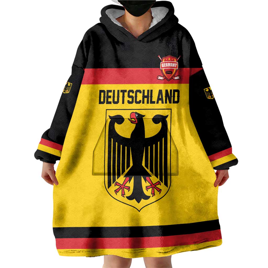 Custom Hockey 2026 Germany Wearable Blanket Hoodie Trager der Adler