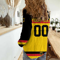 Custom Hockey 2026 Germany Women Casual Shirt Trager der Adler