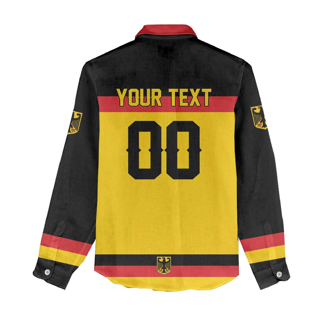 Custom Hockey 2026 Germany Women Casual Shirt Trager der Adler